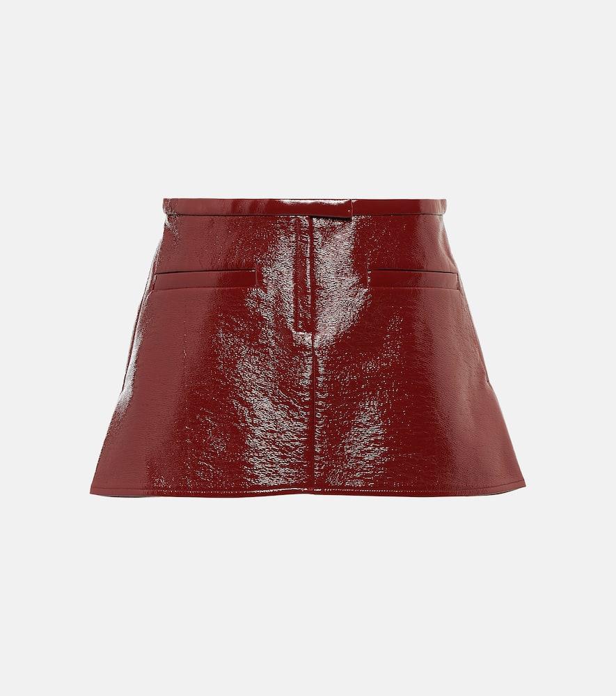 courrèges vinyl miniskirt