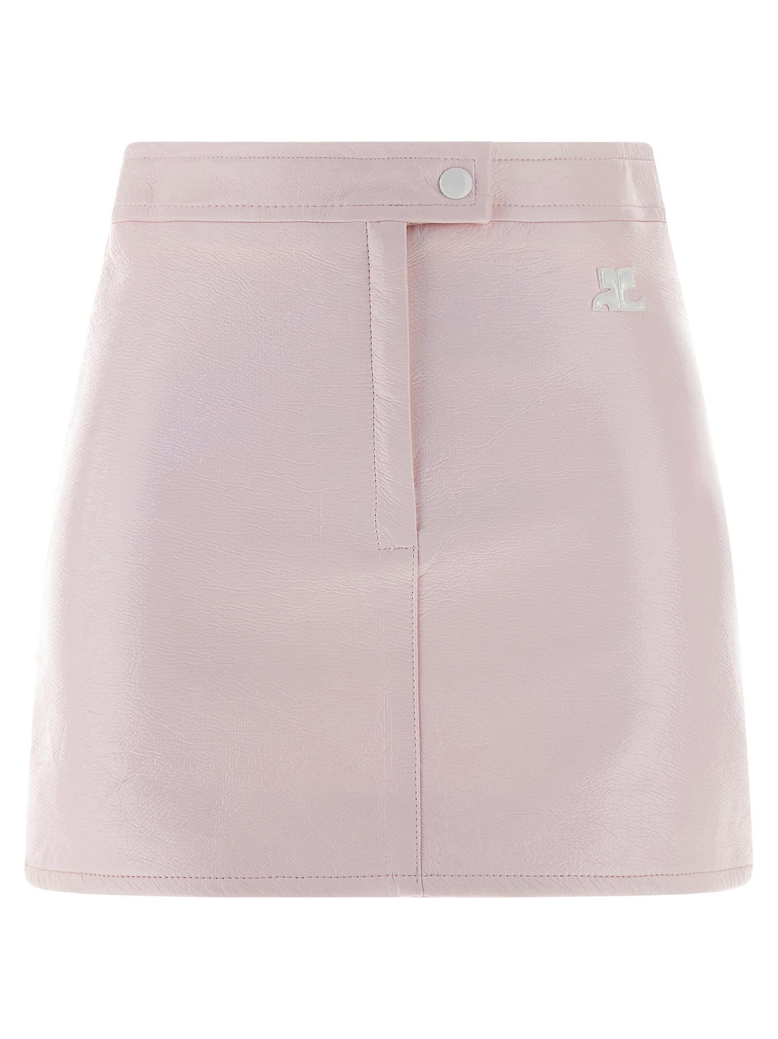 courrèges vinyl skirt