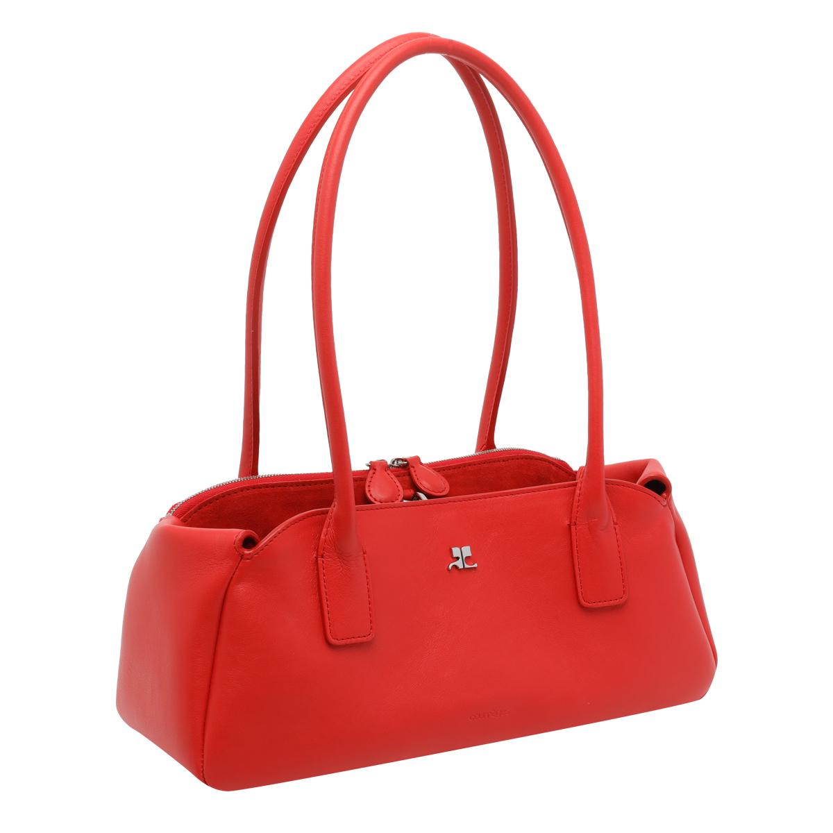 courreges bags red calf leather - women