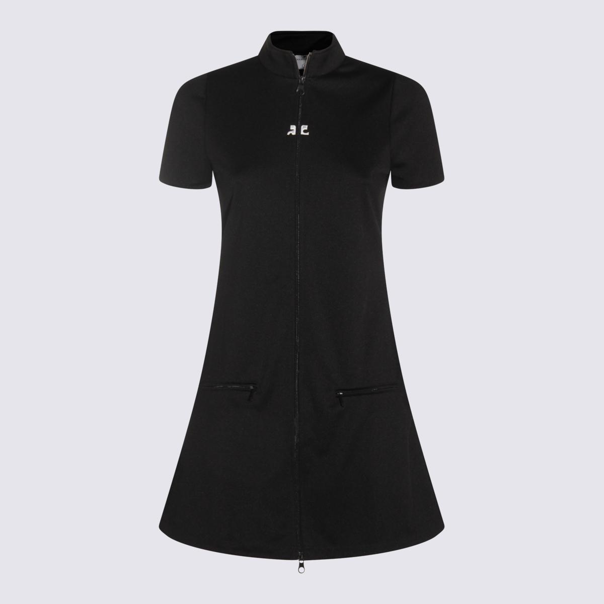 courreges dresses black _pl - women