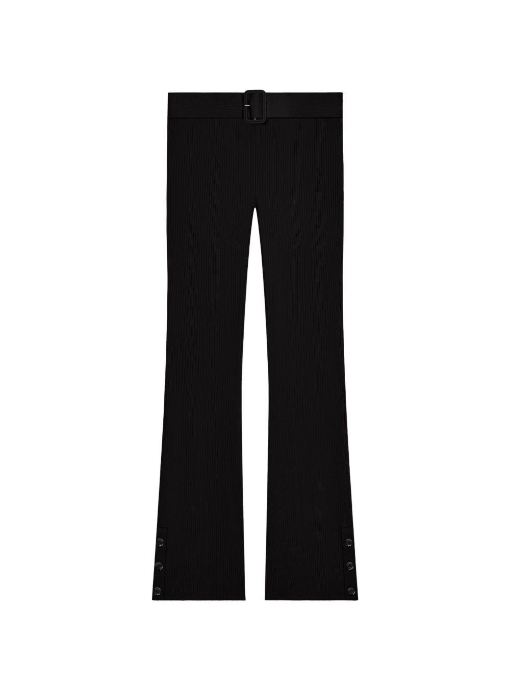 courreges pre trousers black viscose polyester - women