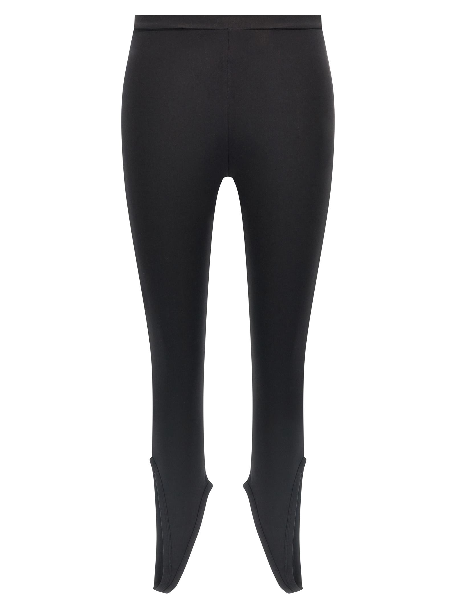 courreges reserved tech leggings black polyamide - women