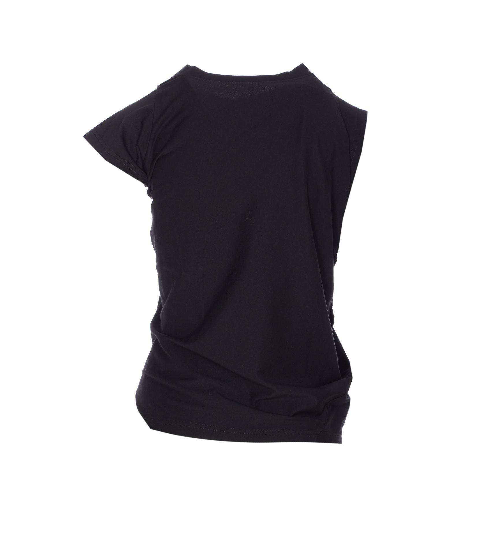 courreges t-shirts and polos black cotton - women