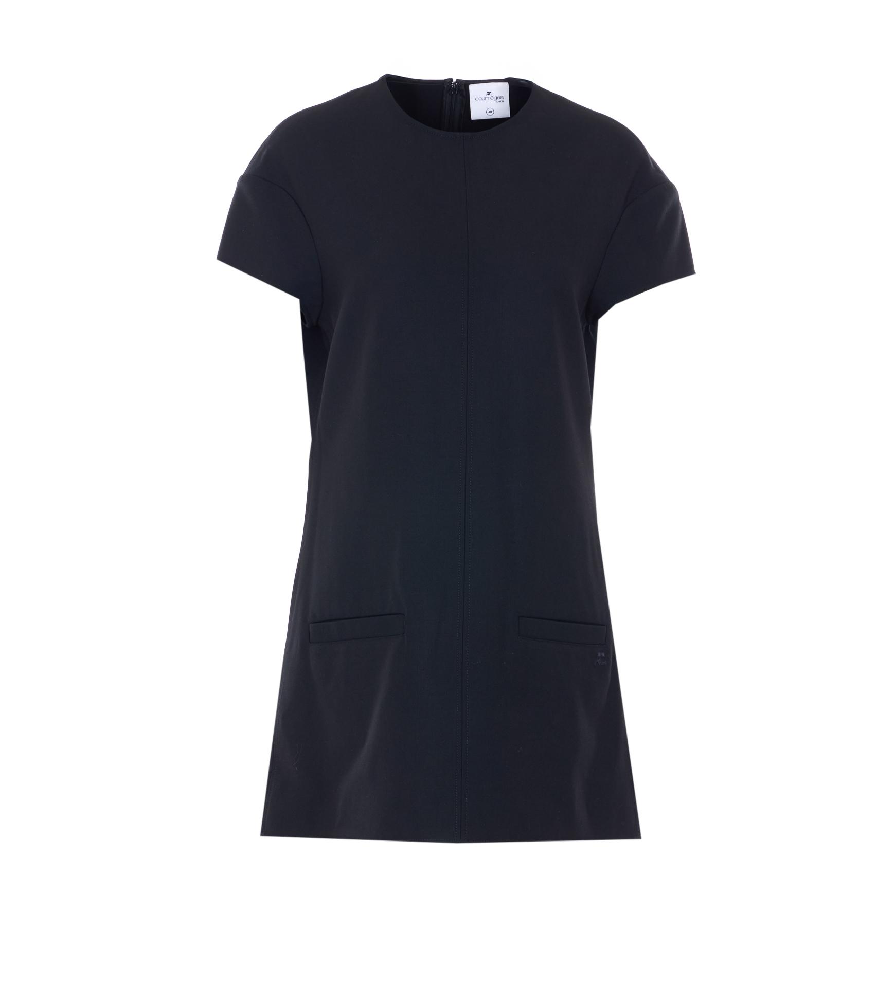 courreges t-shirts and polos black polyester - women
