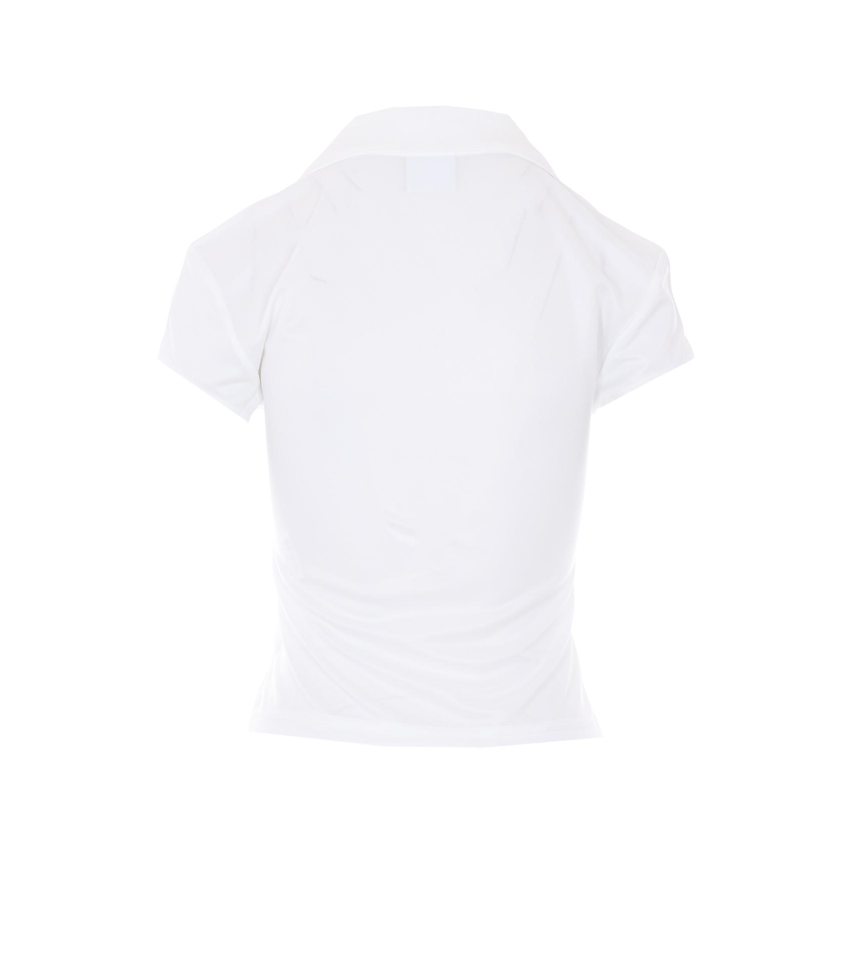 courreges t-shirts and polos white polyester - women