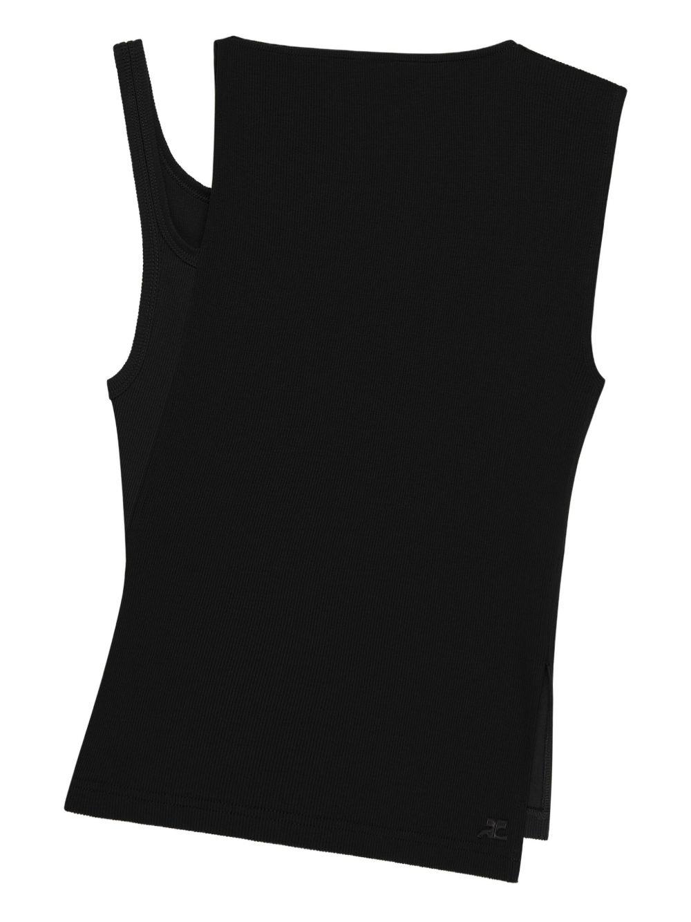 courreges top black - women