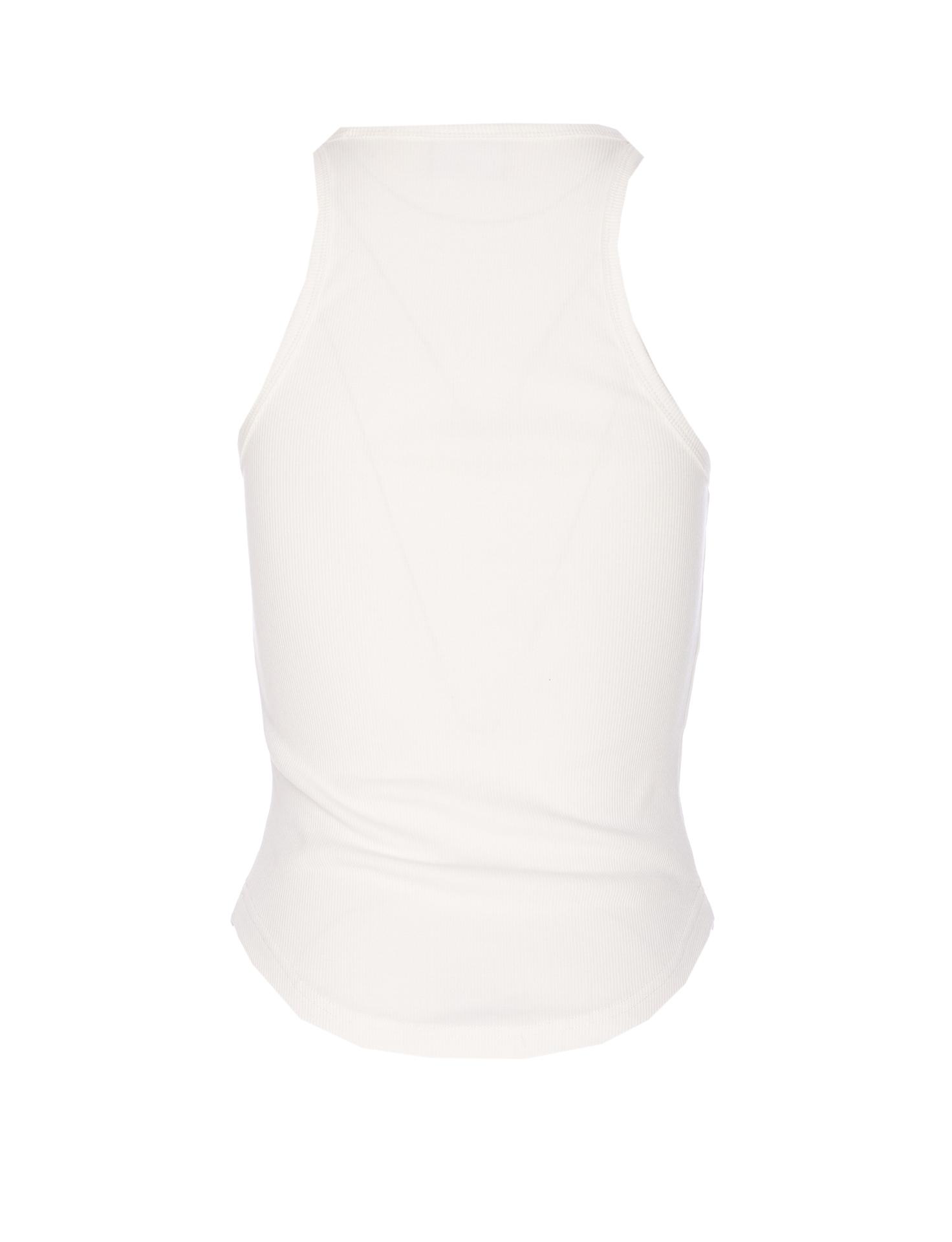 courreges top white cotton - women