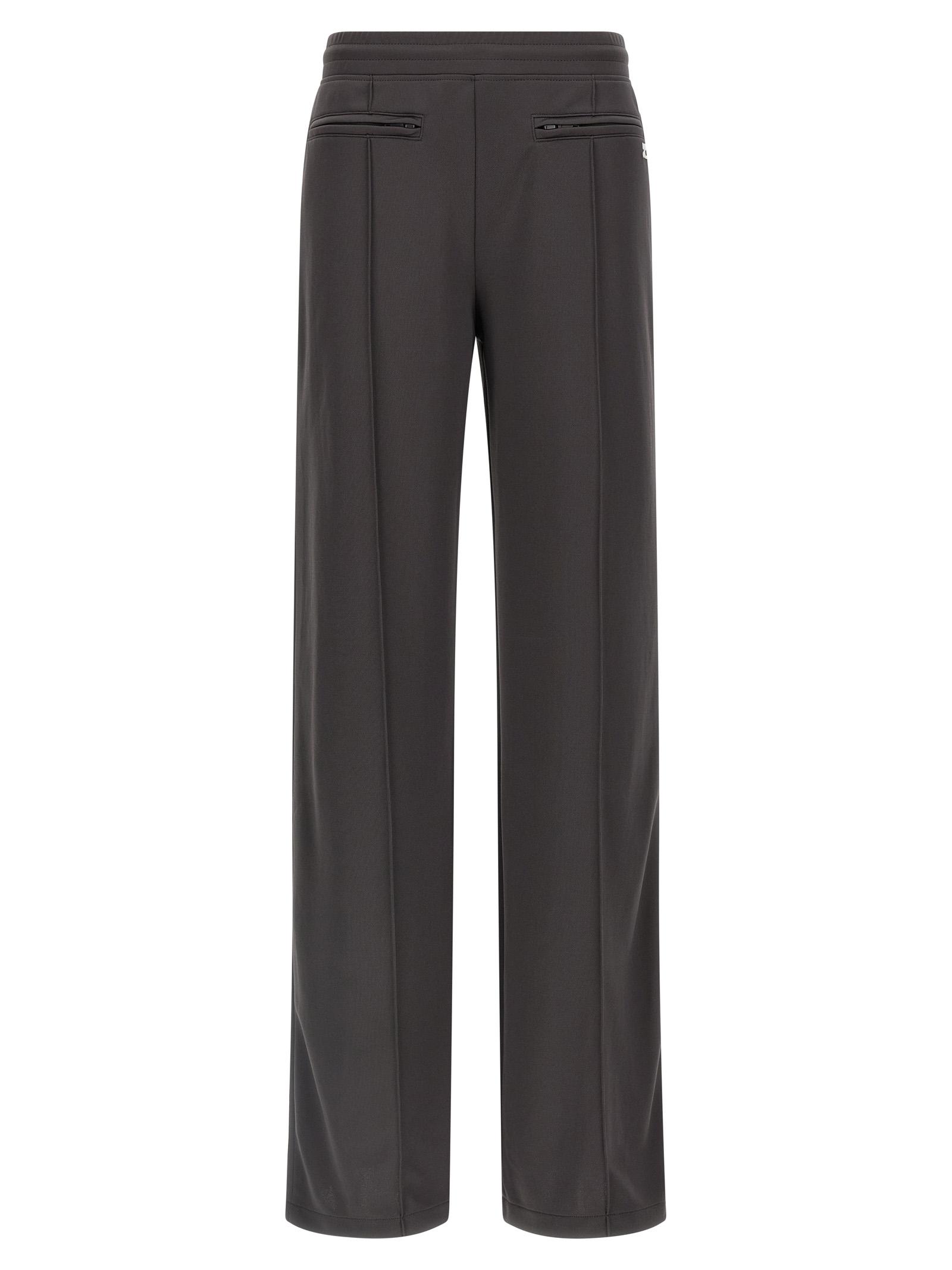 courreges tracksuit joggers gray polyester pant - women