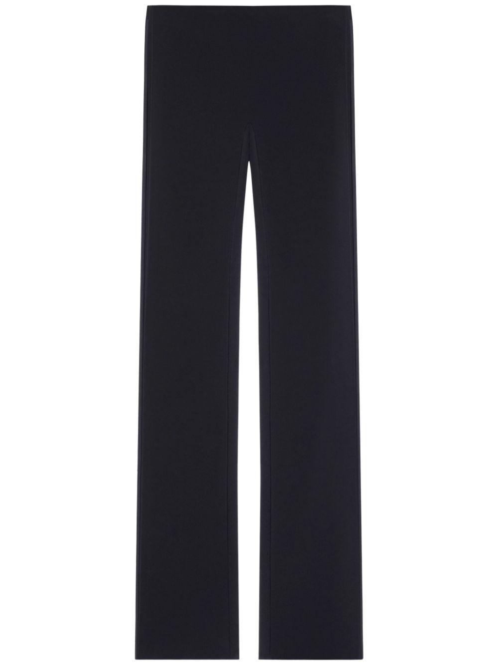 courreges trousers black polyester - women