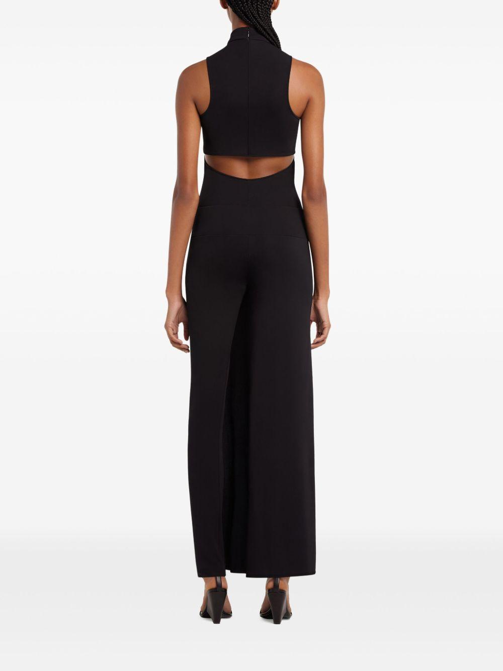courreges trousers black viscose - women