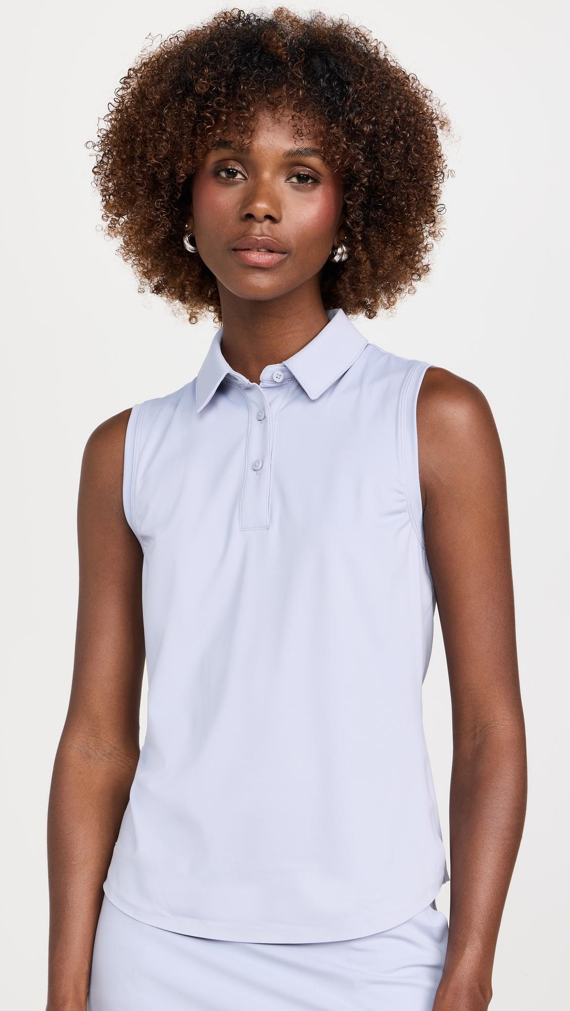 course to court sleeveless polo