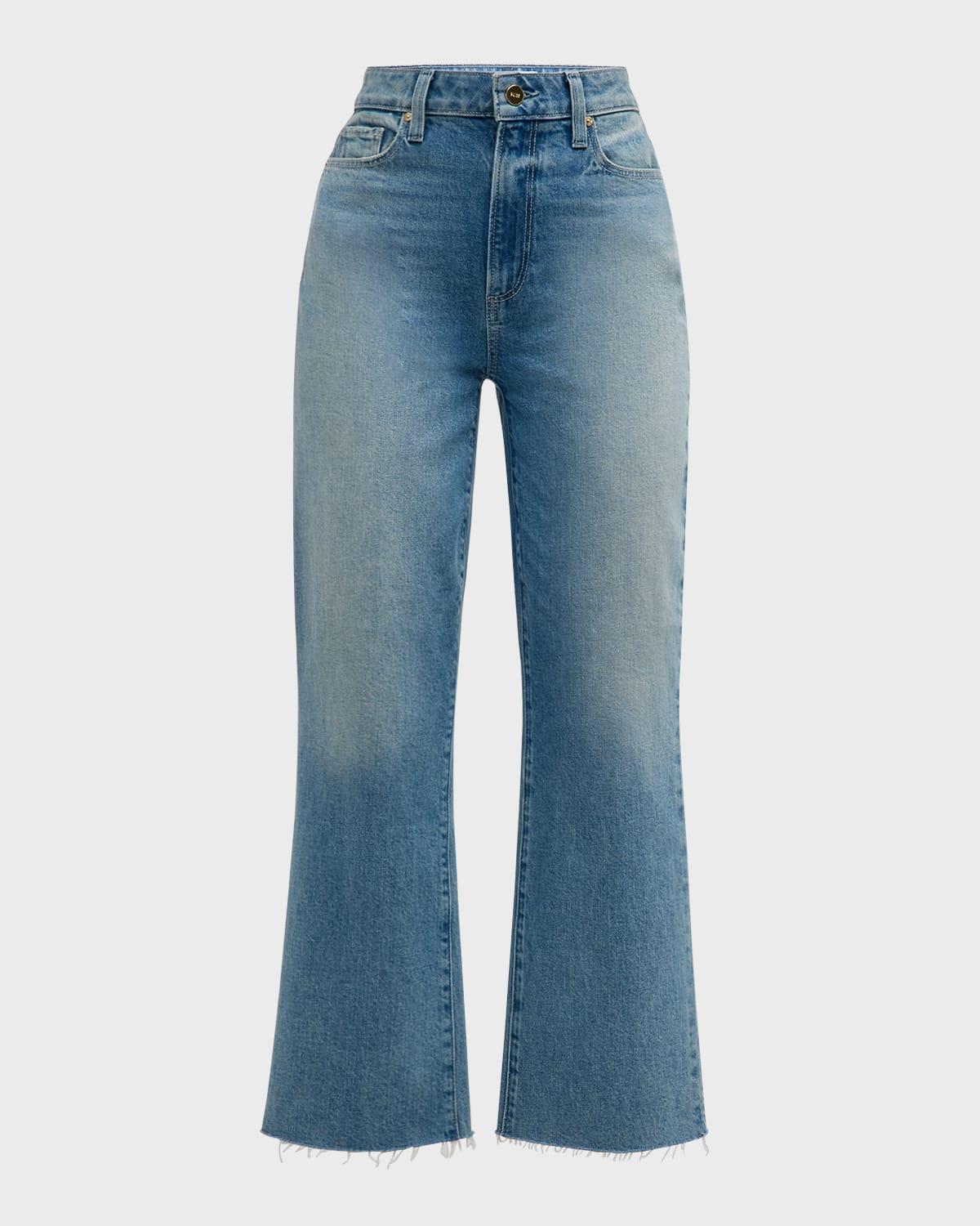 courtney flare raw hem jeans