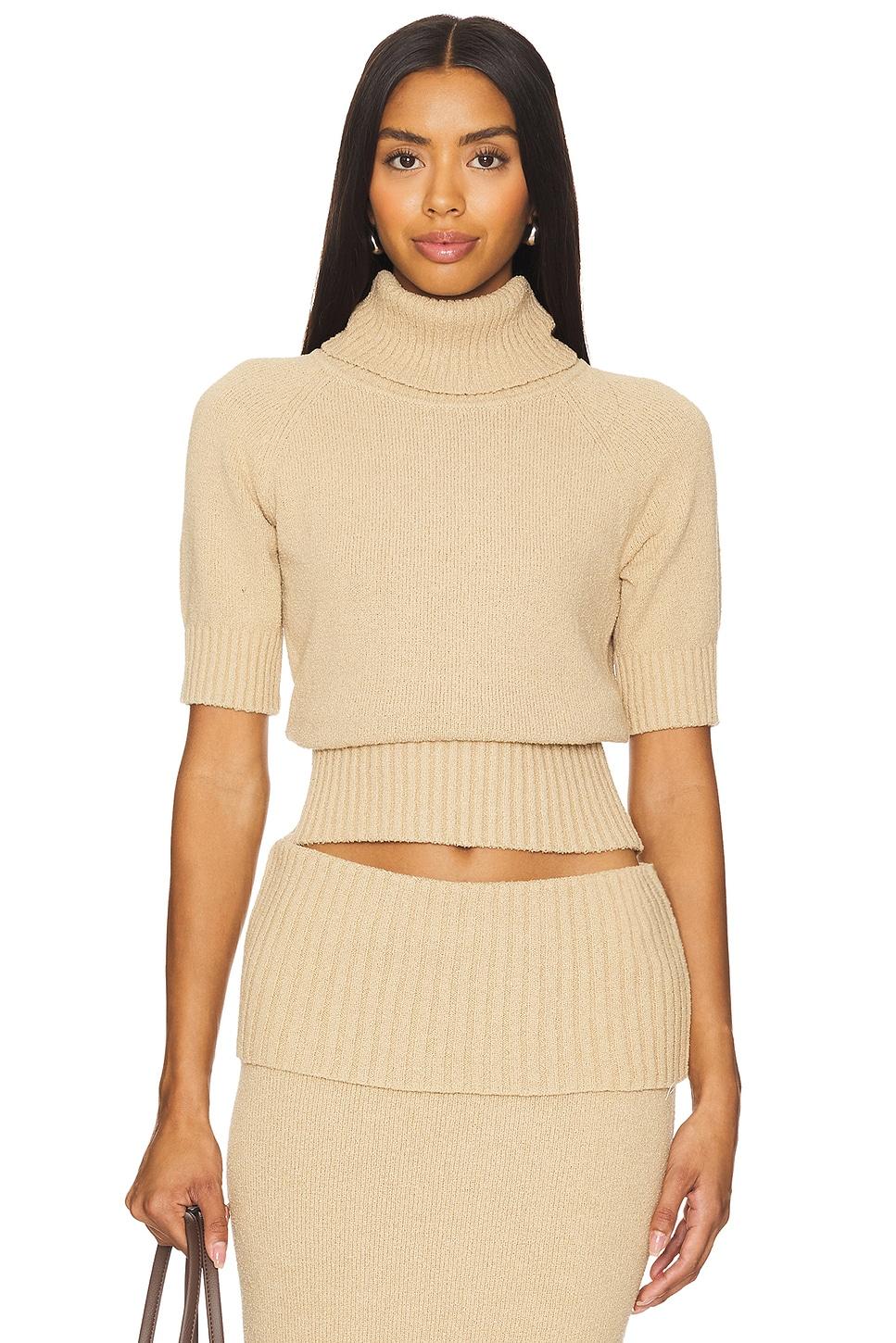 courtney towelling roll neck