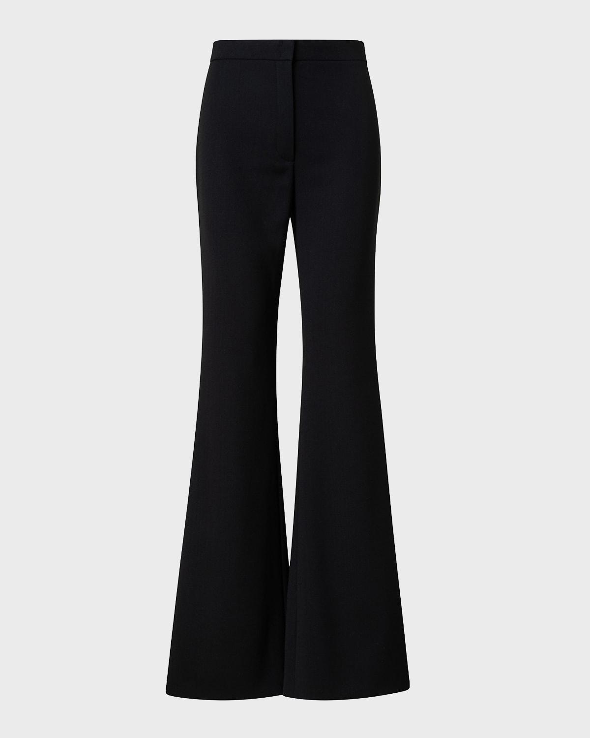 courtney wool crepe bootcut pants