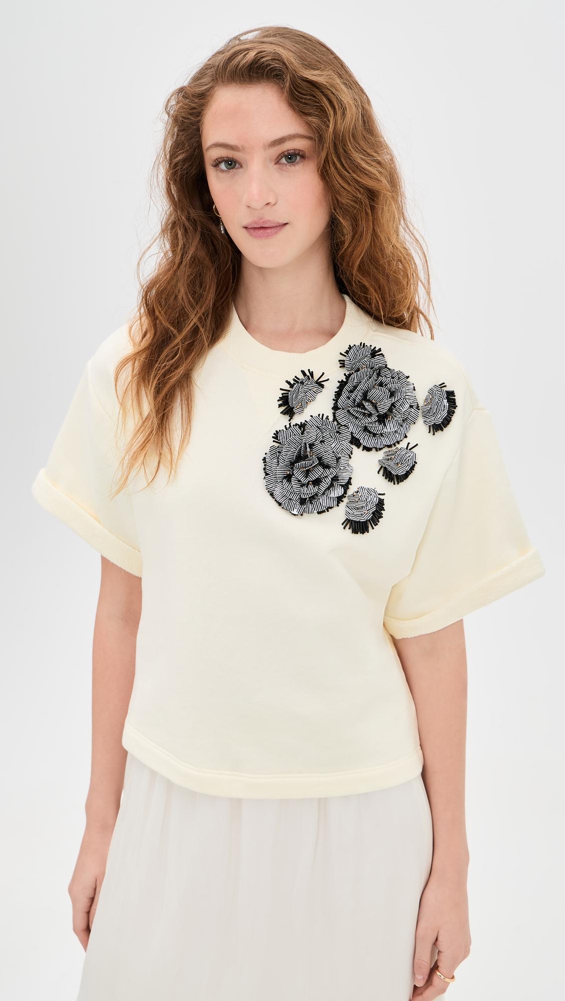 cove top with embroidery