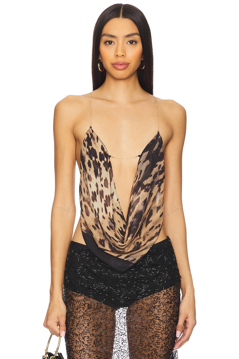 cow print asteria top