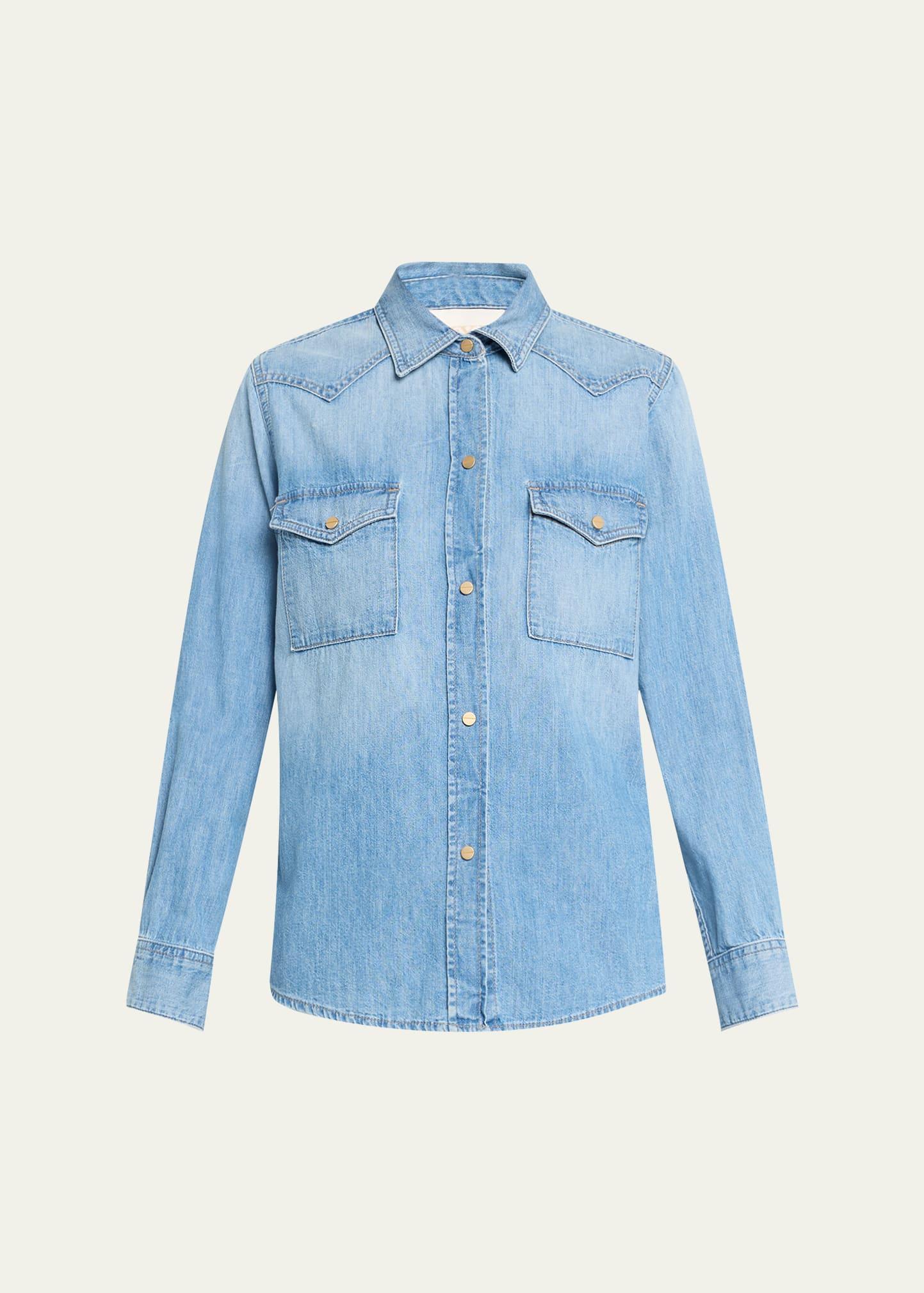 cowboy take me away denim shirt