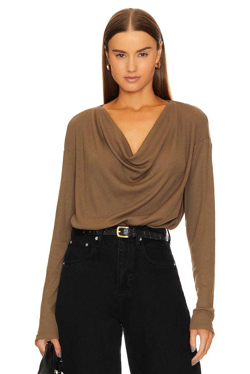 cowl neck blouse