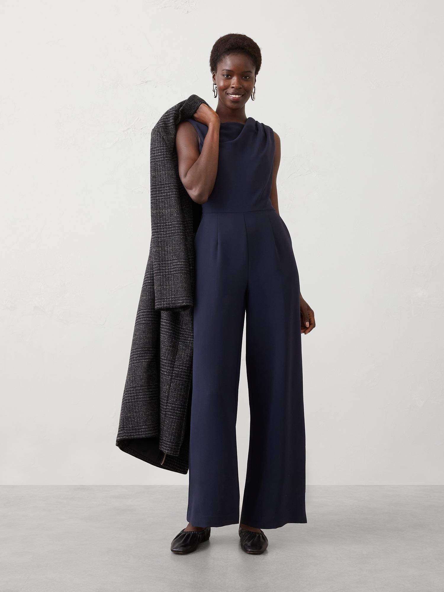 cowl-neck jumpsuit