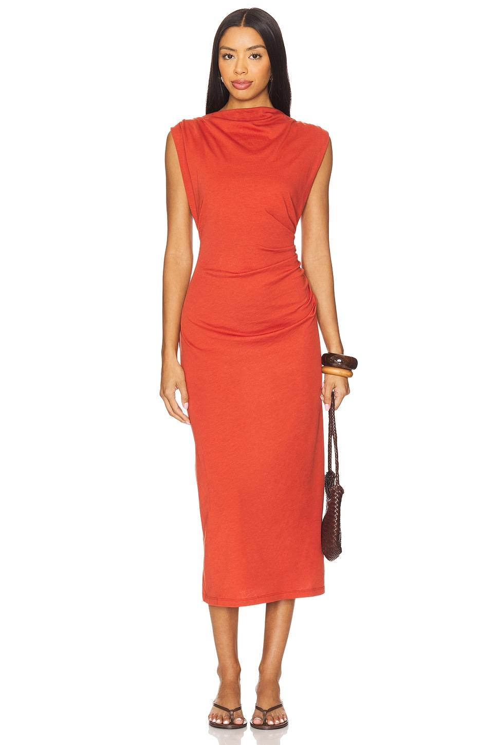 cowl neck muscle tee dress