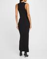 cowl-neck sleeveless midi dress
