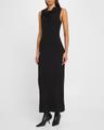 cowl-neck sleeveless midi dress