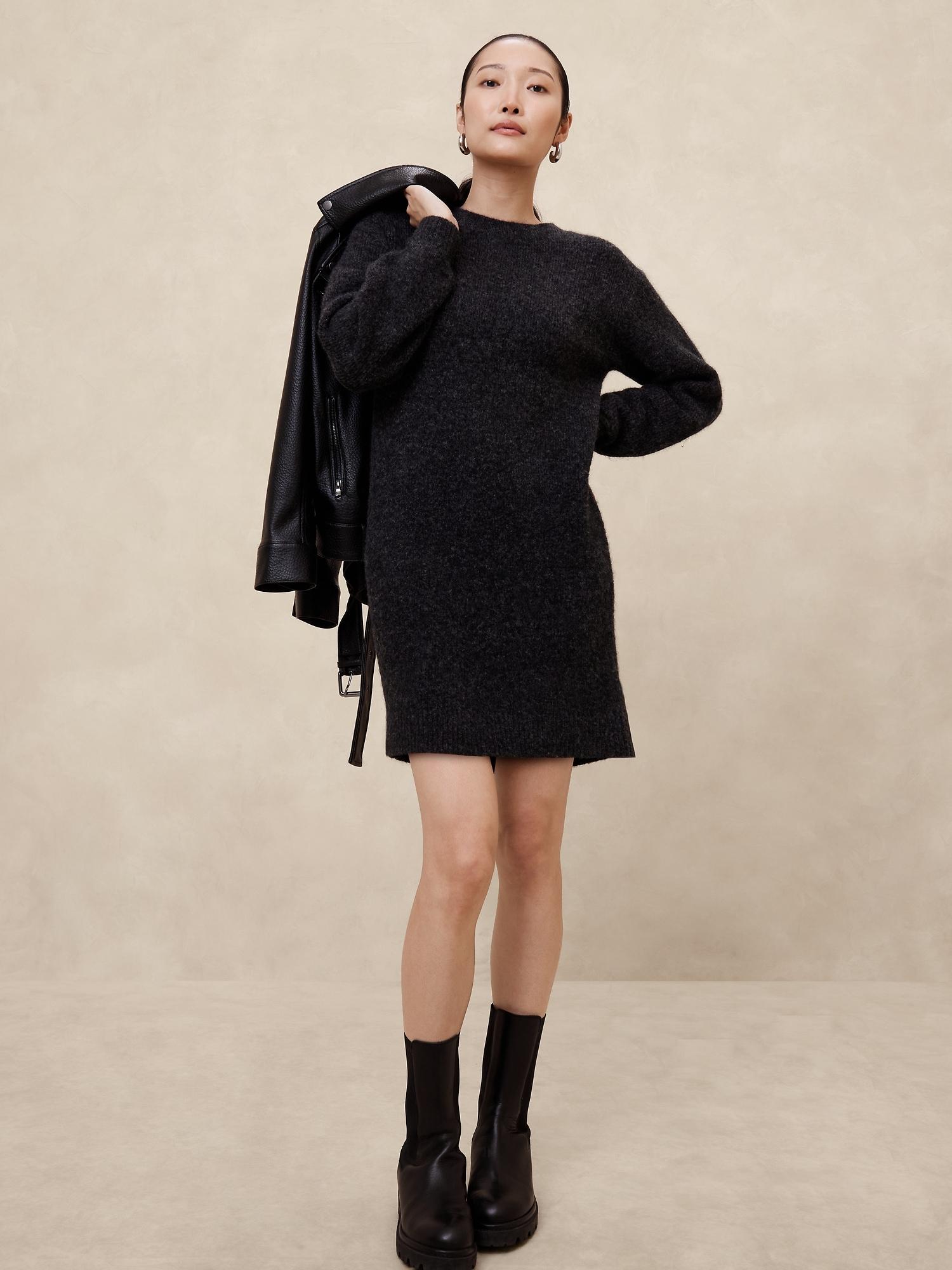 cozy mini sweater dress