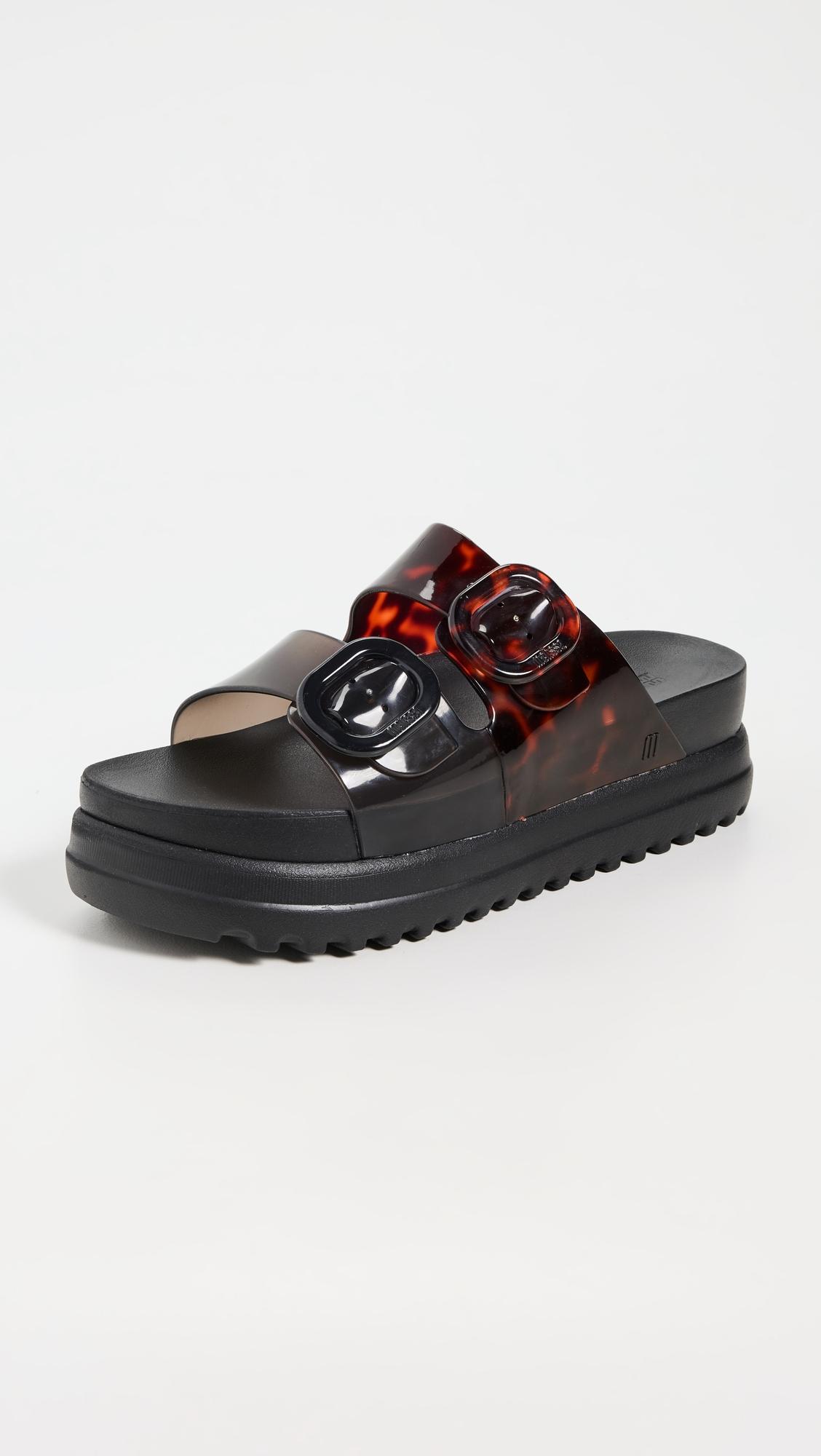 cozy platform jelly sandals