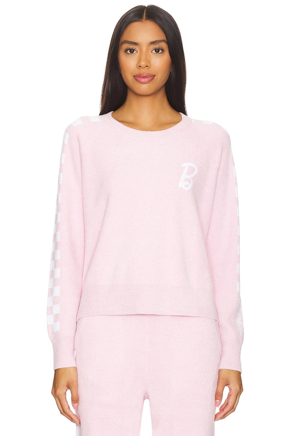 cozychic ultra light barbie checkered pullover