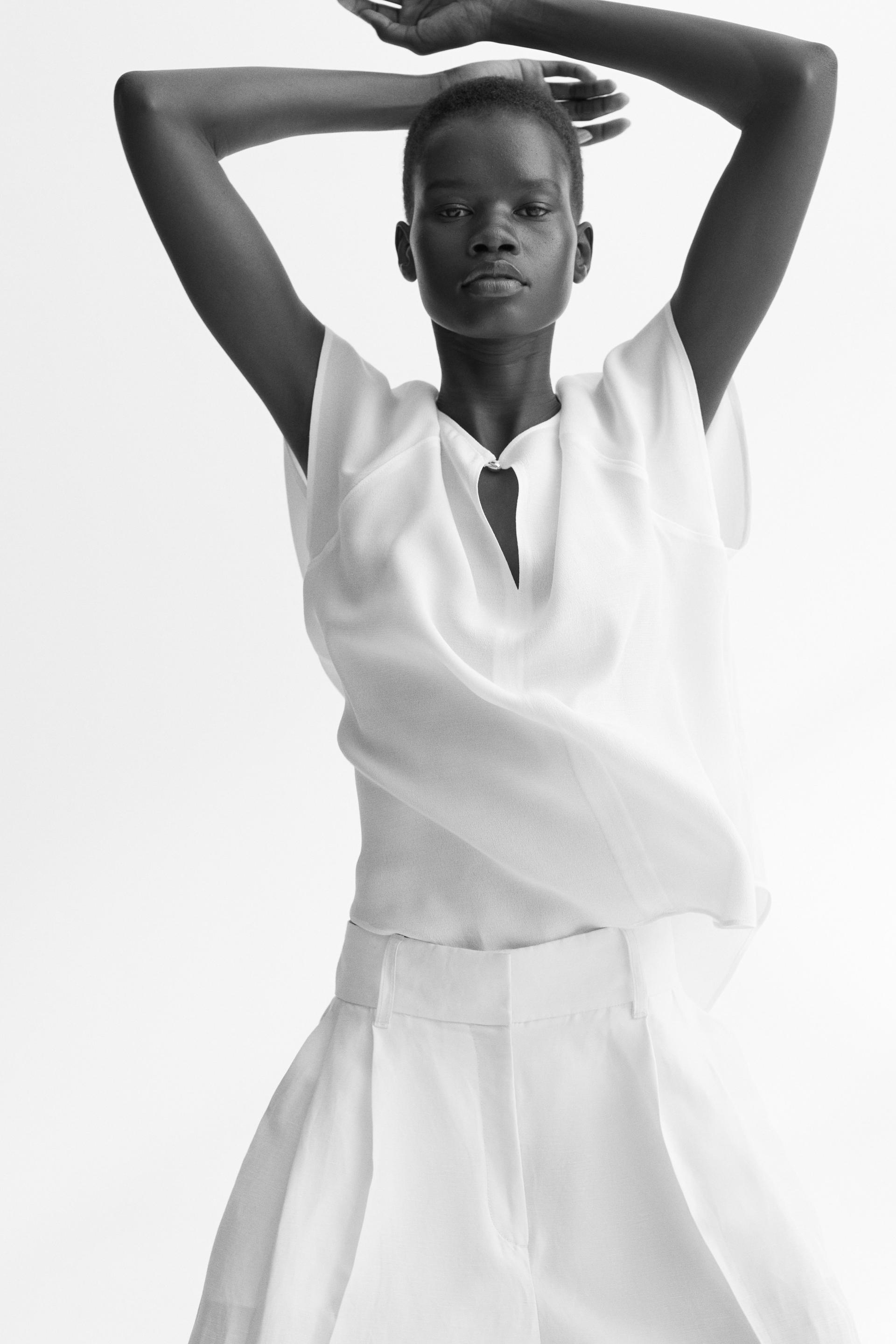 crêpe blouse