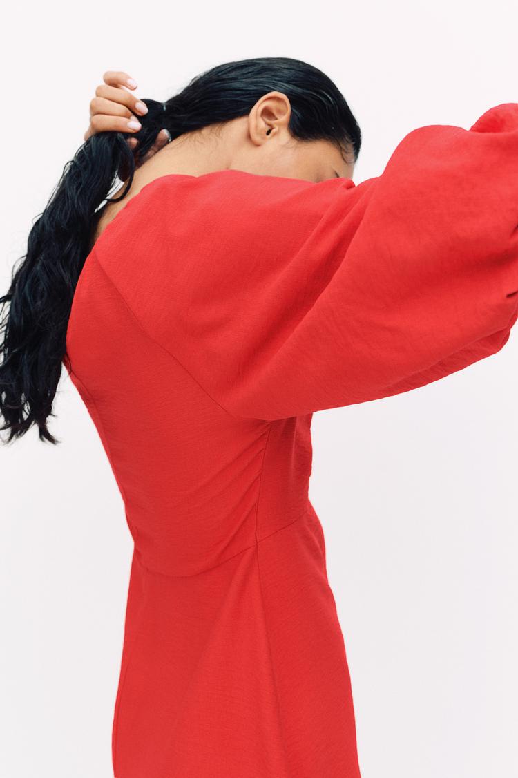 crêpe mini dress
