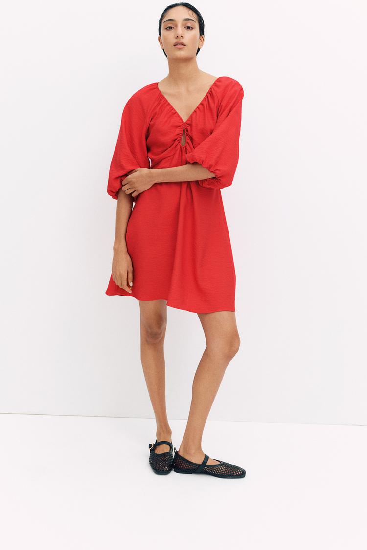 crêpe mini dress