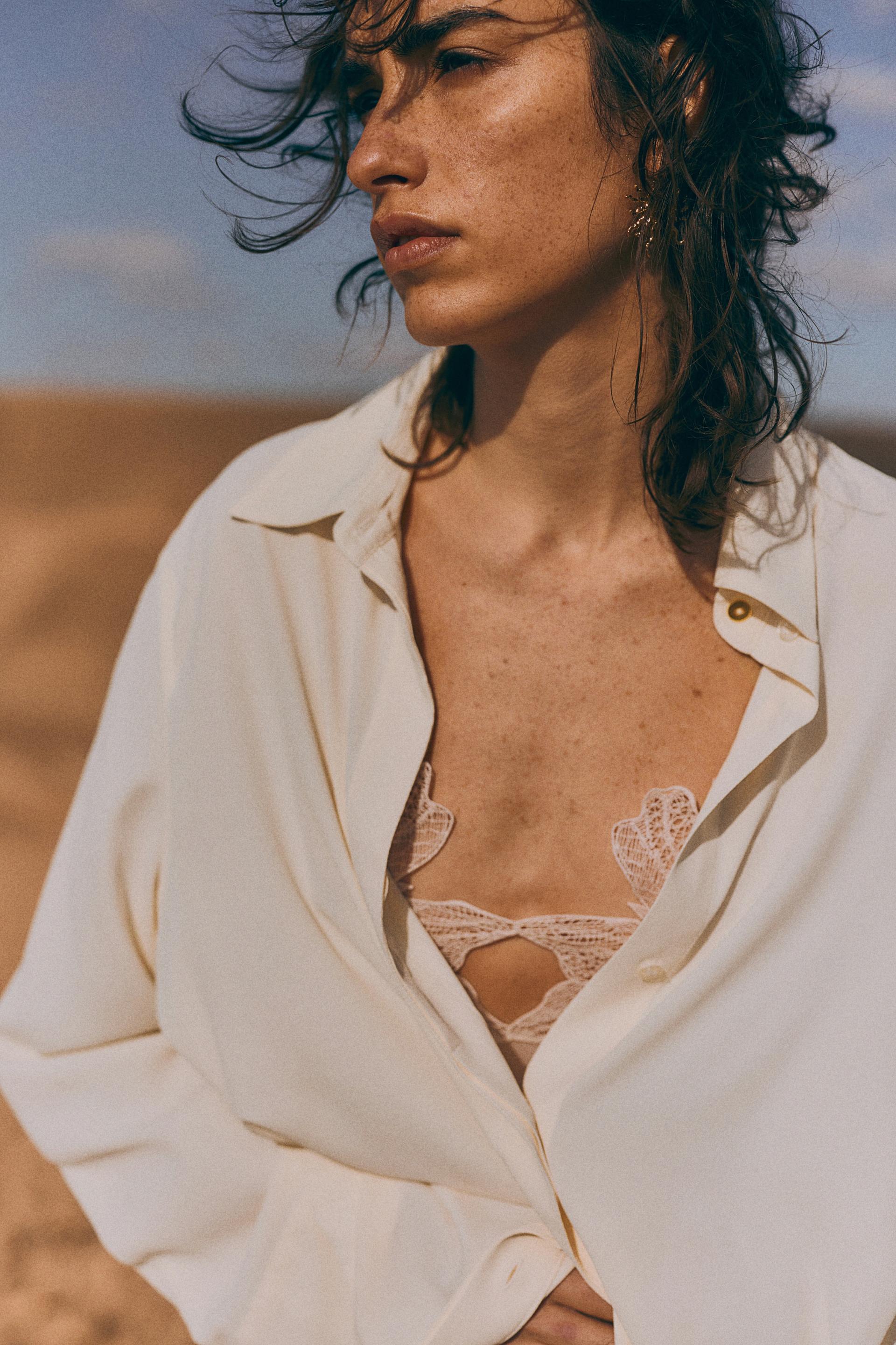 crêpe shirt