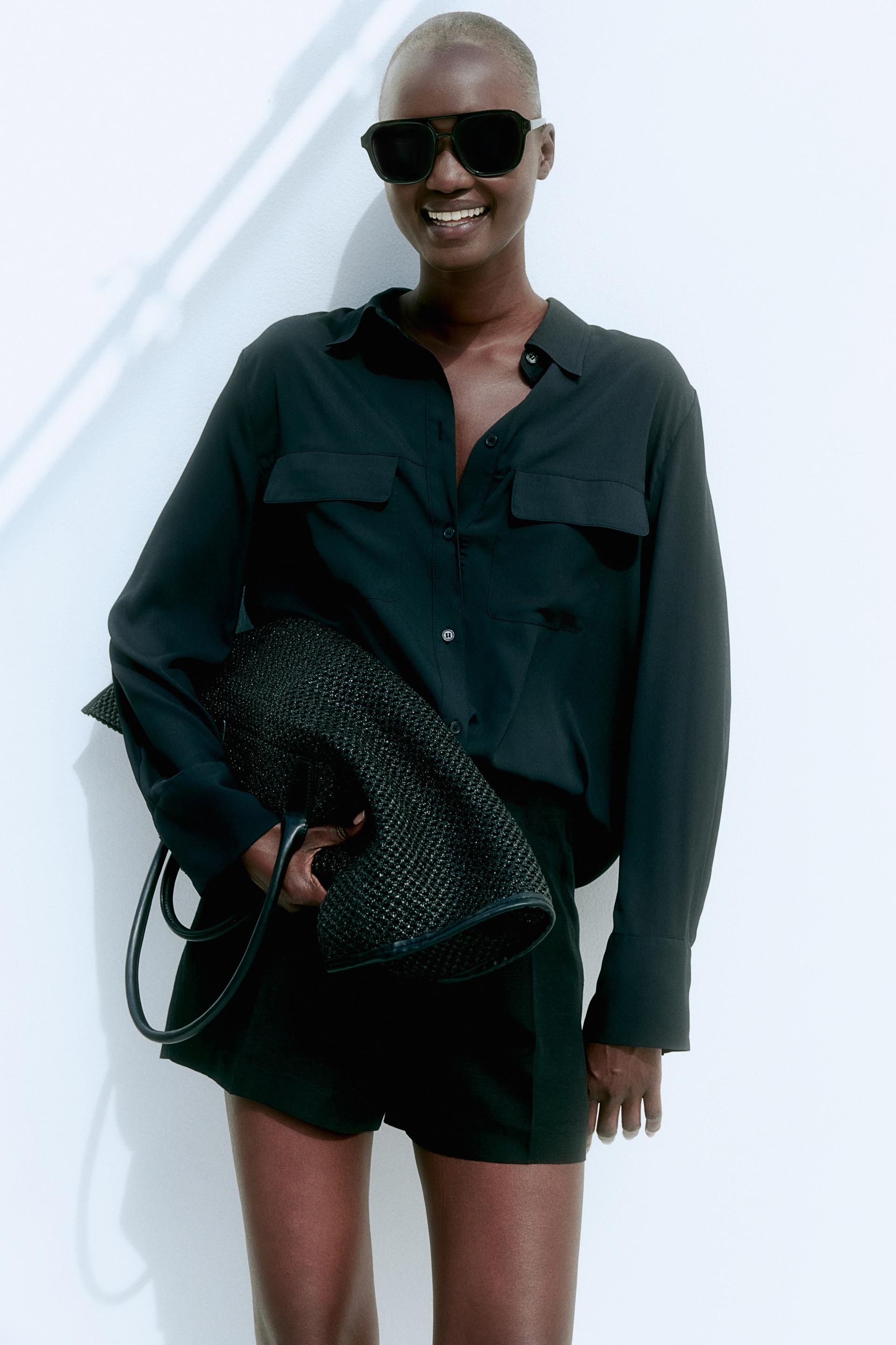 crêpe shirt