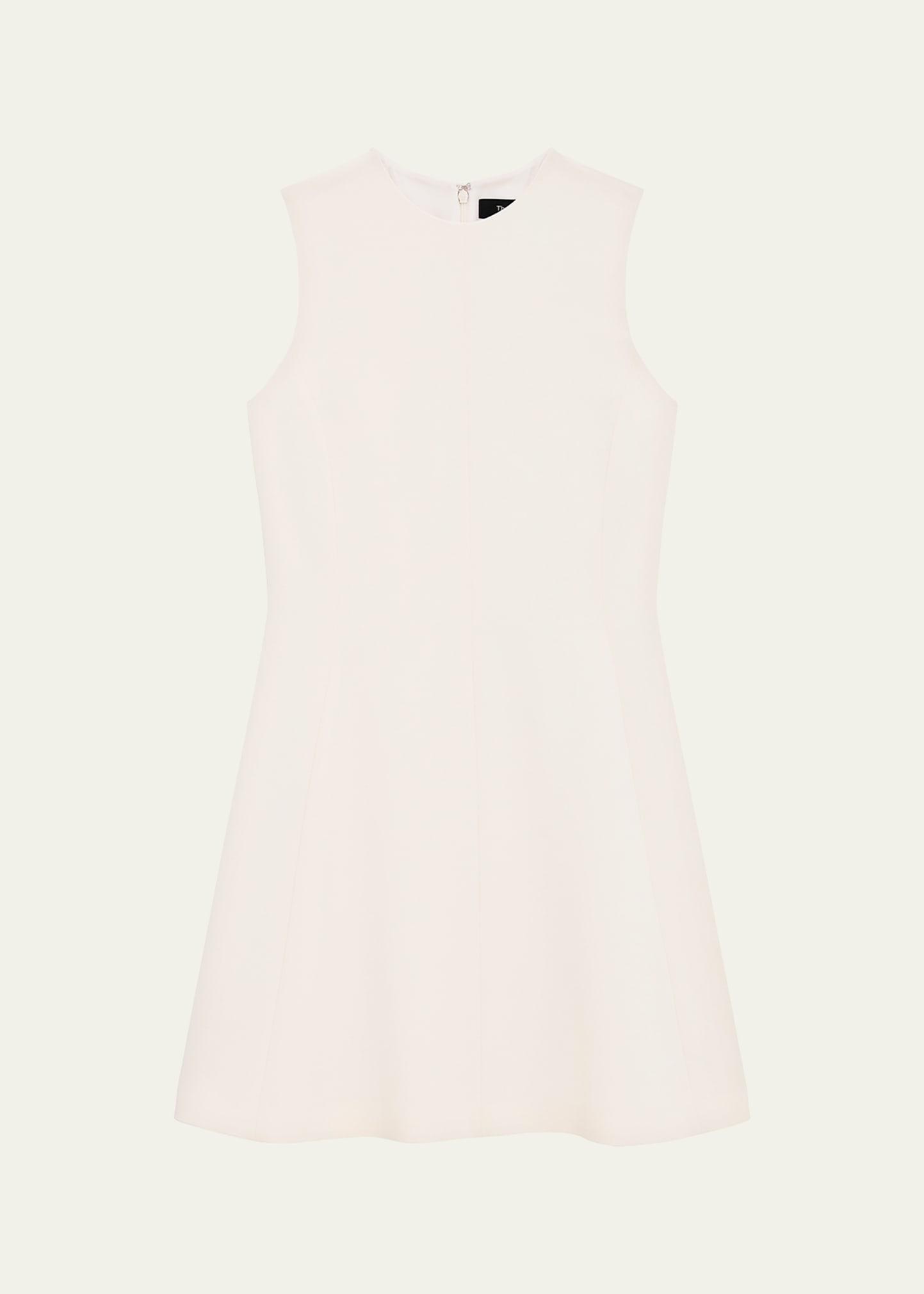 crepe a-line mini dress