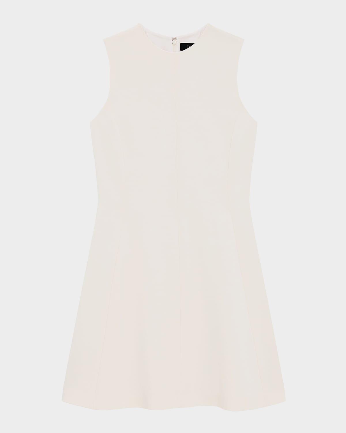 crepe a-line mini dress