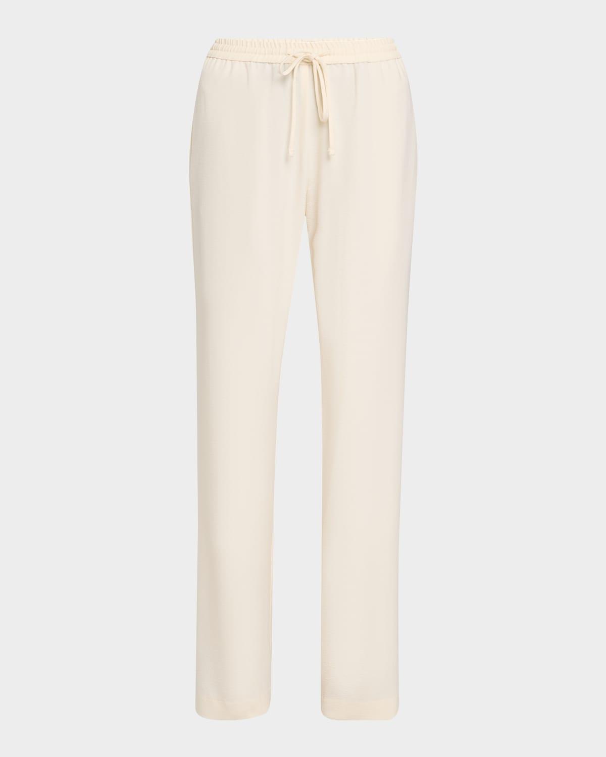 crepe drawstring resort pants