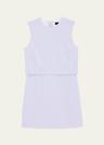 crepe sculpted layer mini dress