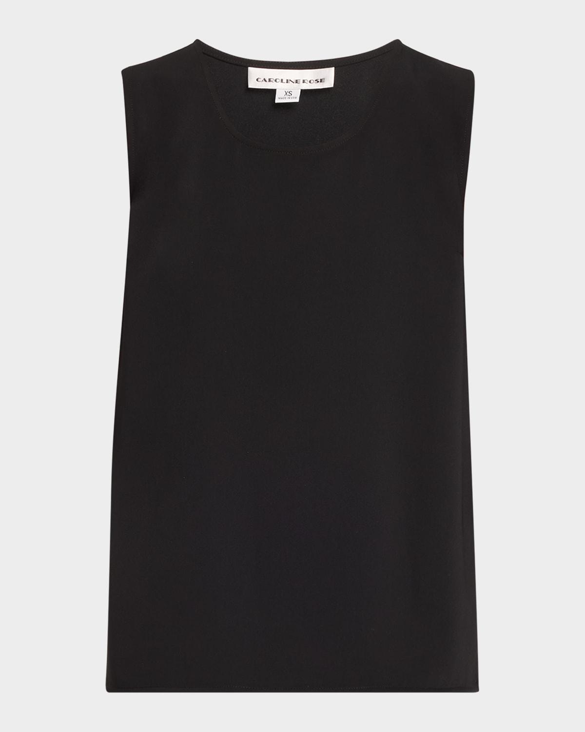 crepe suzette longer tank with side slits