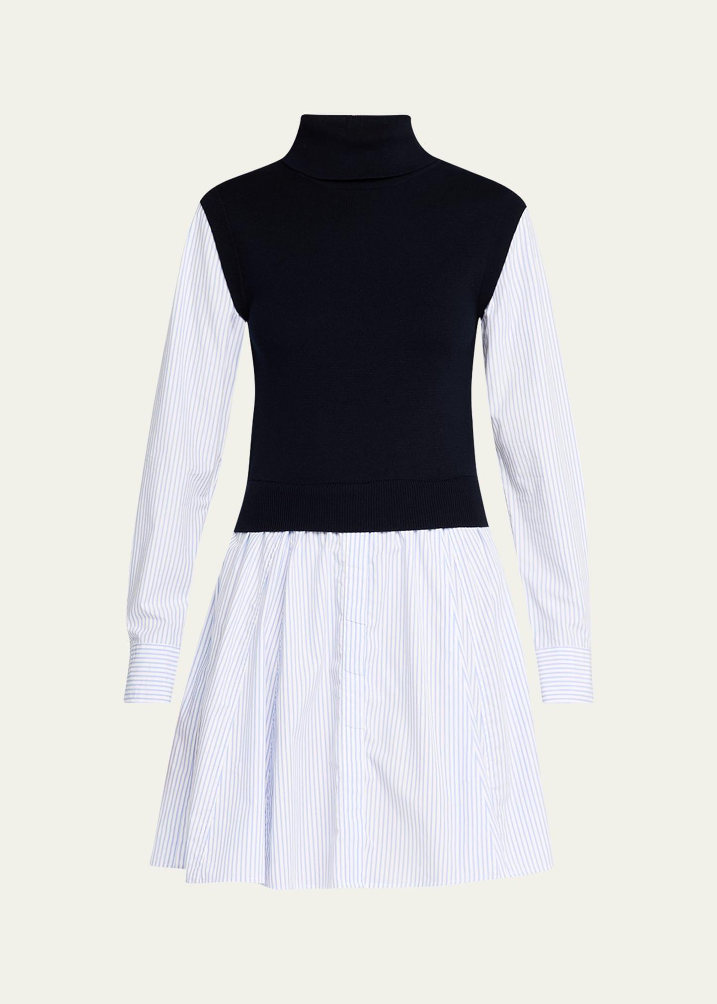 cressida mixed-media dress
