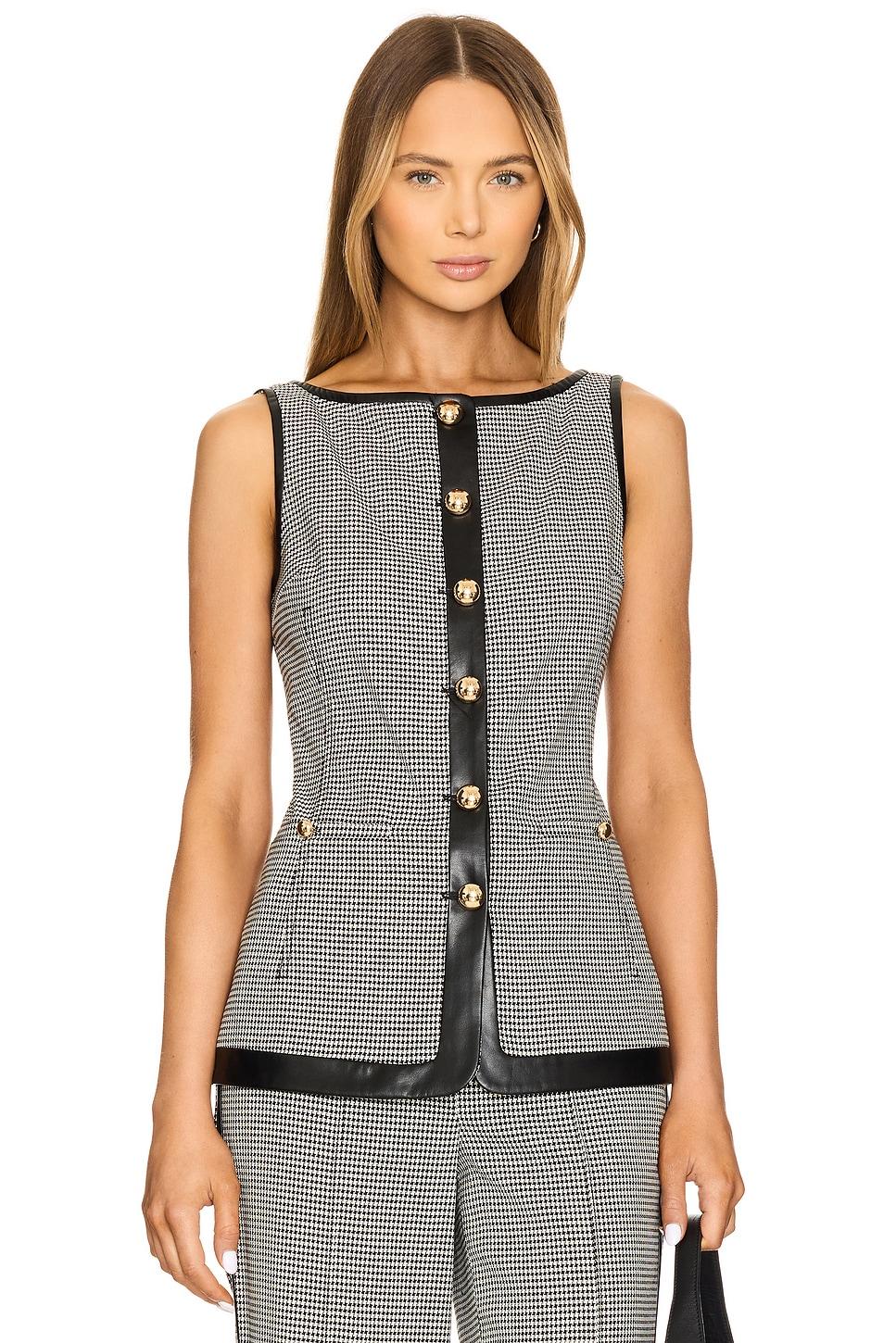 cressida sleeveless button top