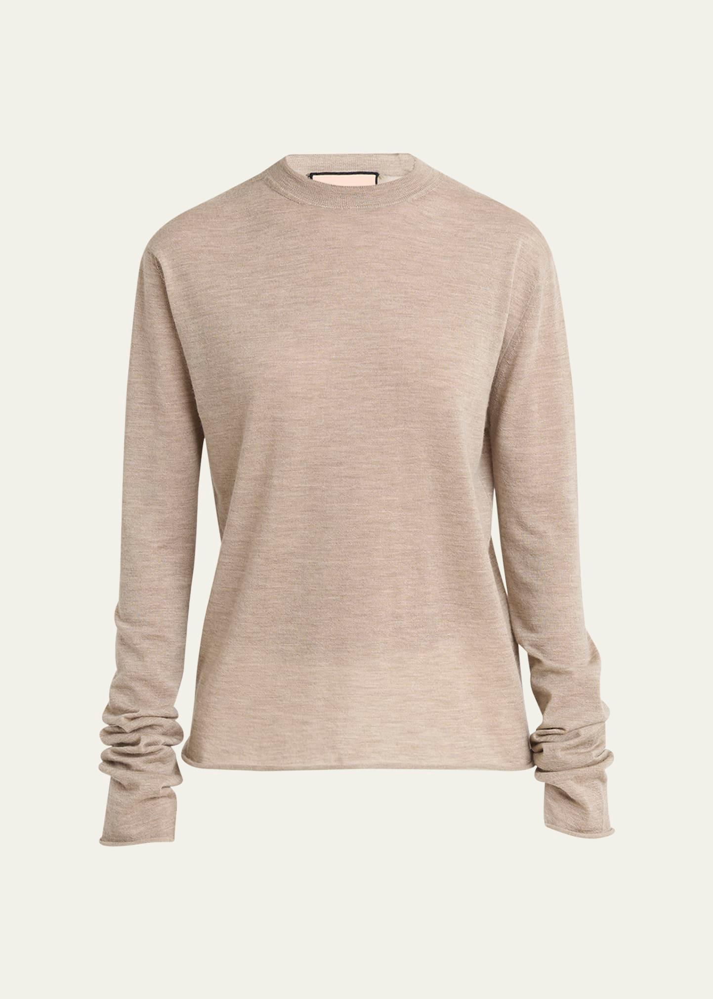 crew neck cashmere sweater