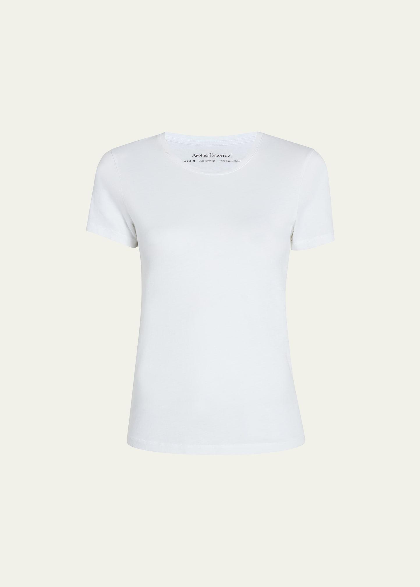crew-neck cotton tee