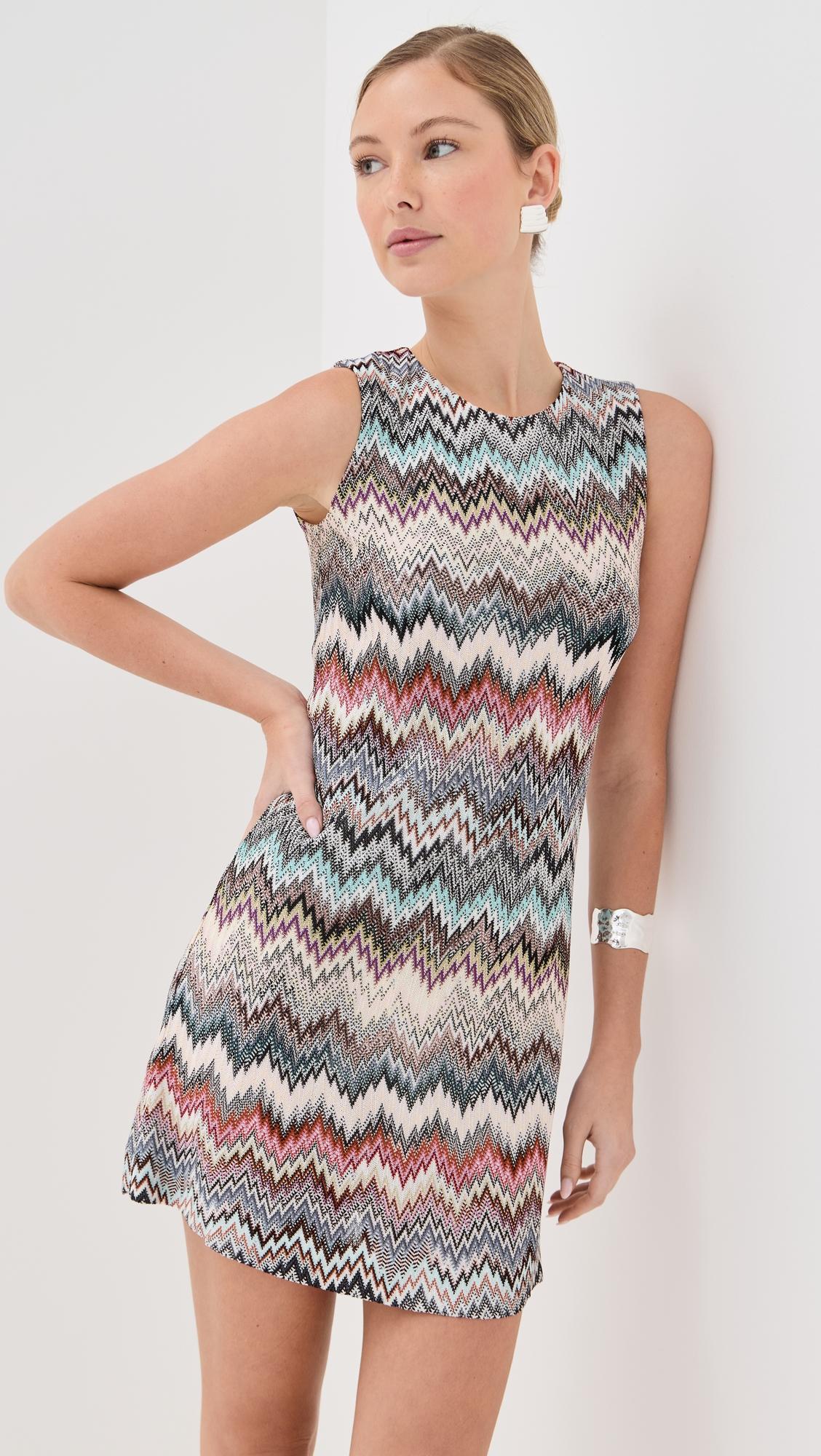 crew neck mini dress with snake pattern