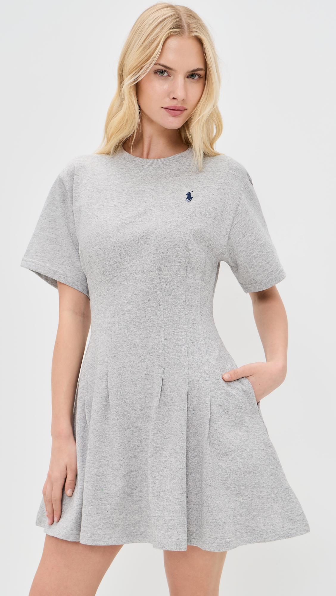crew neck mini dress