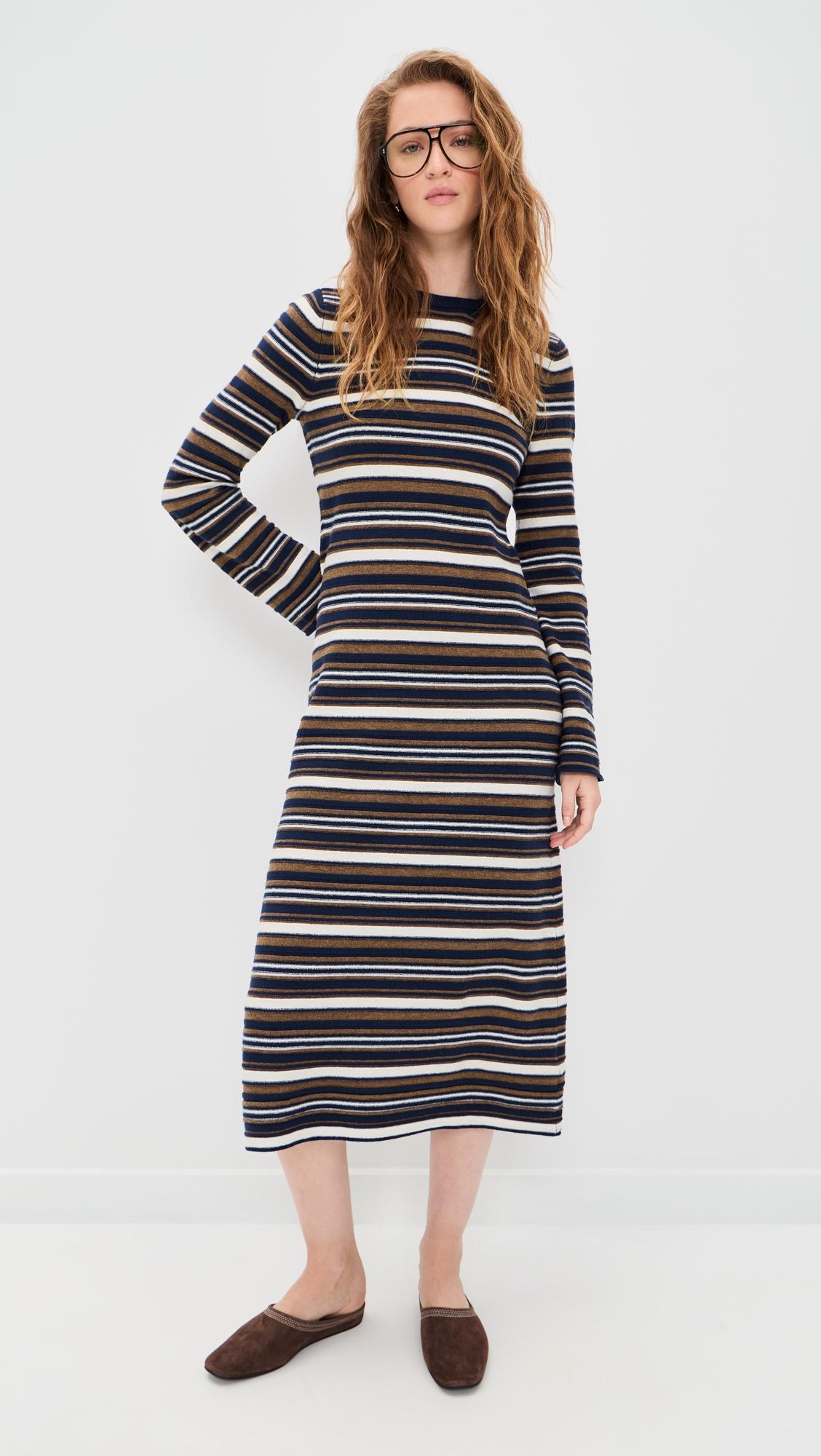 crew neck sweater dress in merino wool