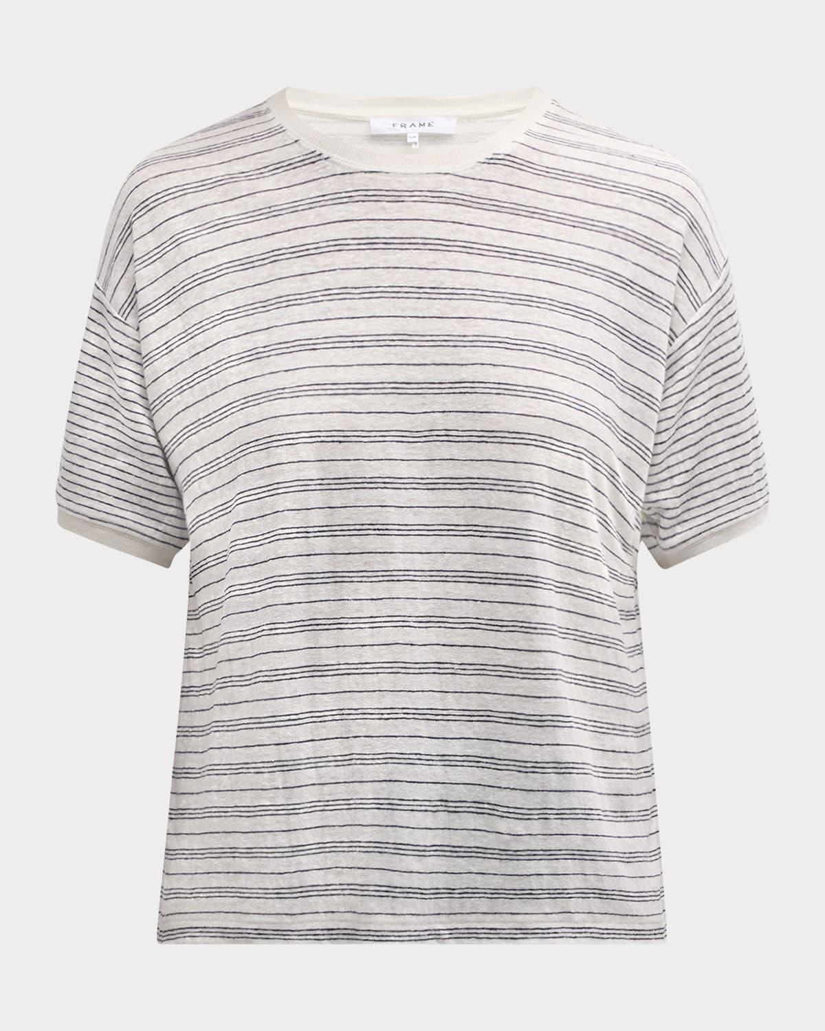 crewneck linen tee