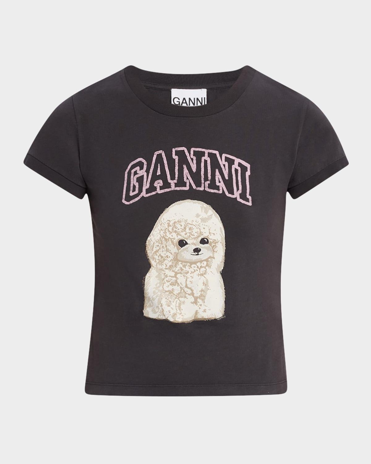crewneck poodle logo baby tee