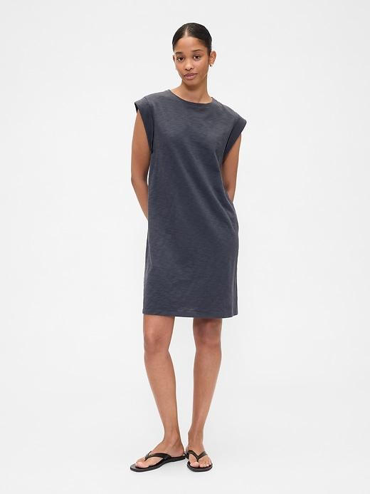 crewneck t-shirt dress