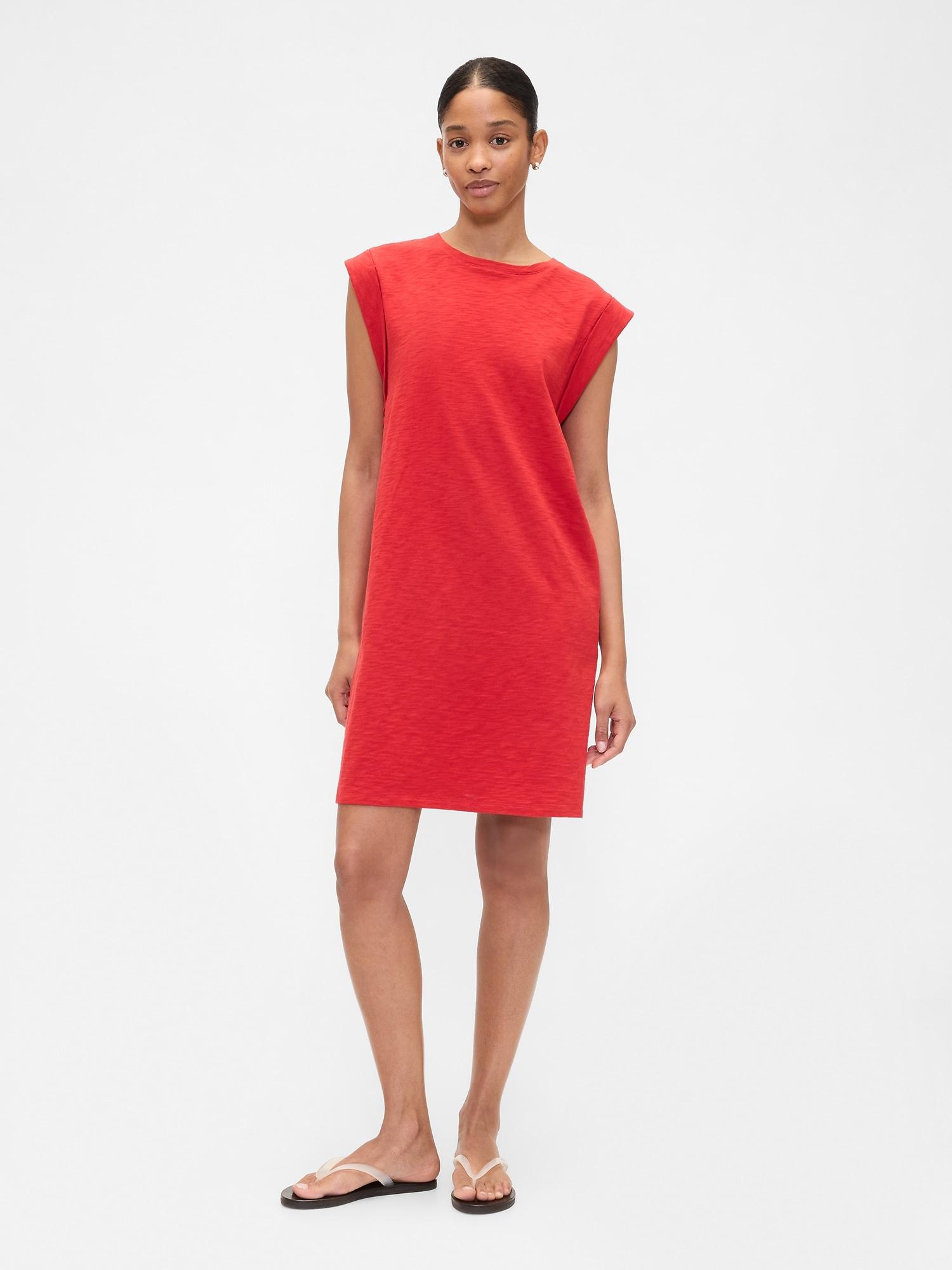 crewneck t-shirt dress